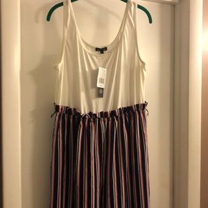 NWT XXL striped jumpsuit